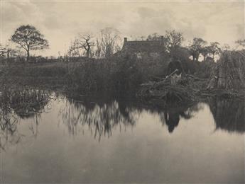 PETER H. EMERSON (1856-1936) Quanting the Gladdon * A Ruined Water-Mill.